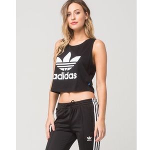Adidas Originals Trefoil Crop Top